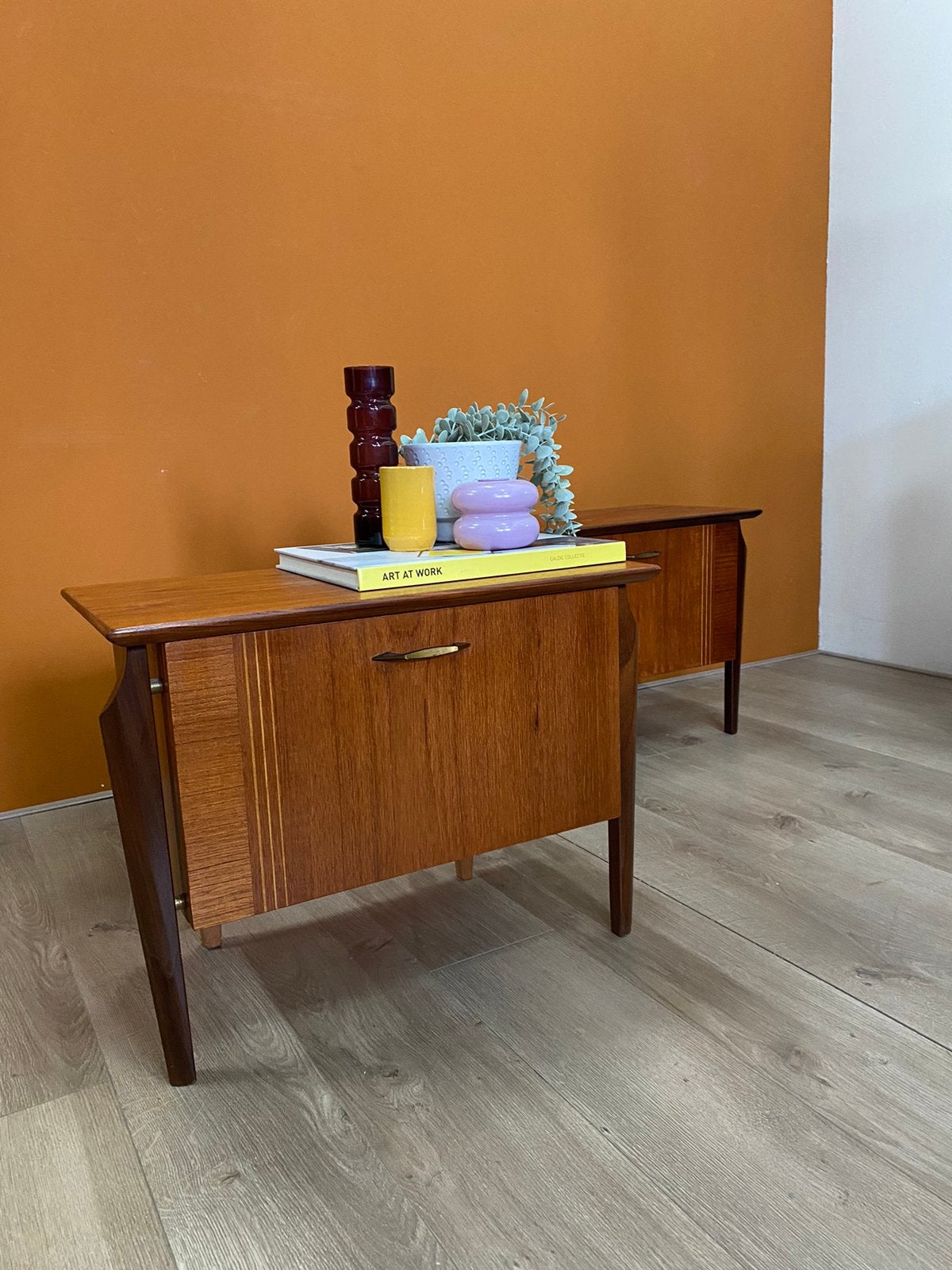 Louis van Teeffelen vintage midcentury nachtkastjes, Ophalen, Minder dan 45 cm, Zo goed als nieuw, Nvt