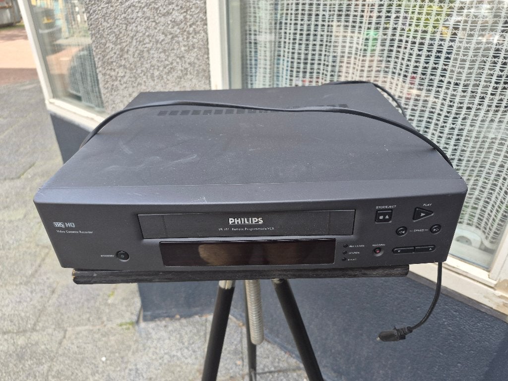 Philips VR151-10 VHS Videorecorder - Vintage VHS Speler, Audio, Tv en Foto, Ophalen, Gebruikt, VHS-speler of -recorder