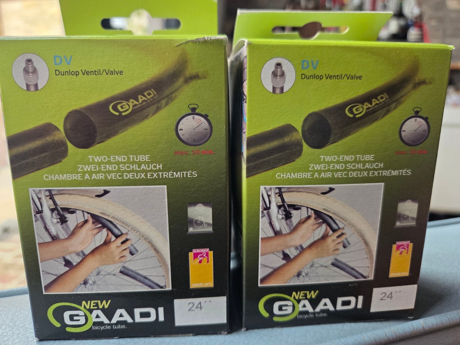2x Nieuwe Gaadi binnenband 24 inch (Dunlop ventiel), Fietsen en Brommers, Fietsonderdelen, Gaadi, Band, Kinderfiets, Nieuw
