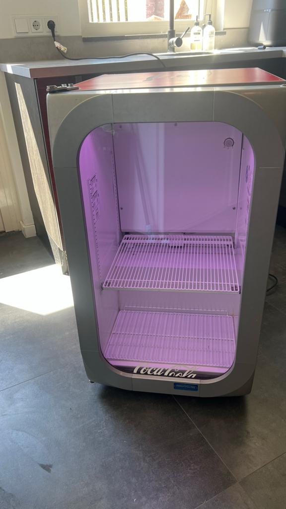 Coca-Cola koelkast, Minder dan 75 liter, 45 tot 60 cm, Ophalen, 85 tot 120 cm