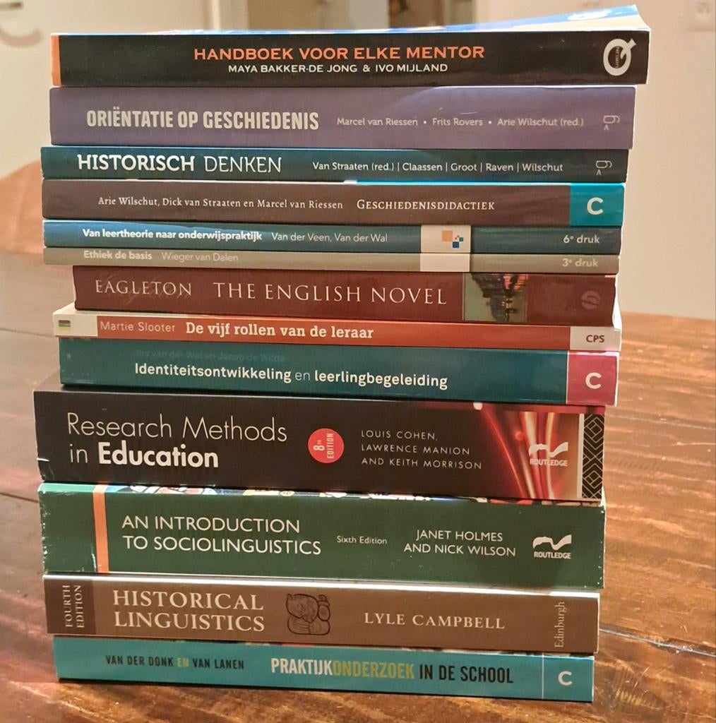 Studieboeken Engels/Geschiedenis docent ( in goede staat), Ophalen of Verzenden, Alpha, Zo goed als nieuw, HBO