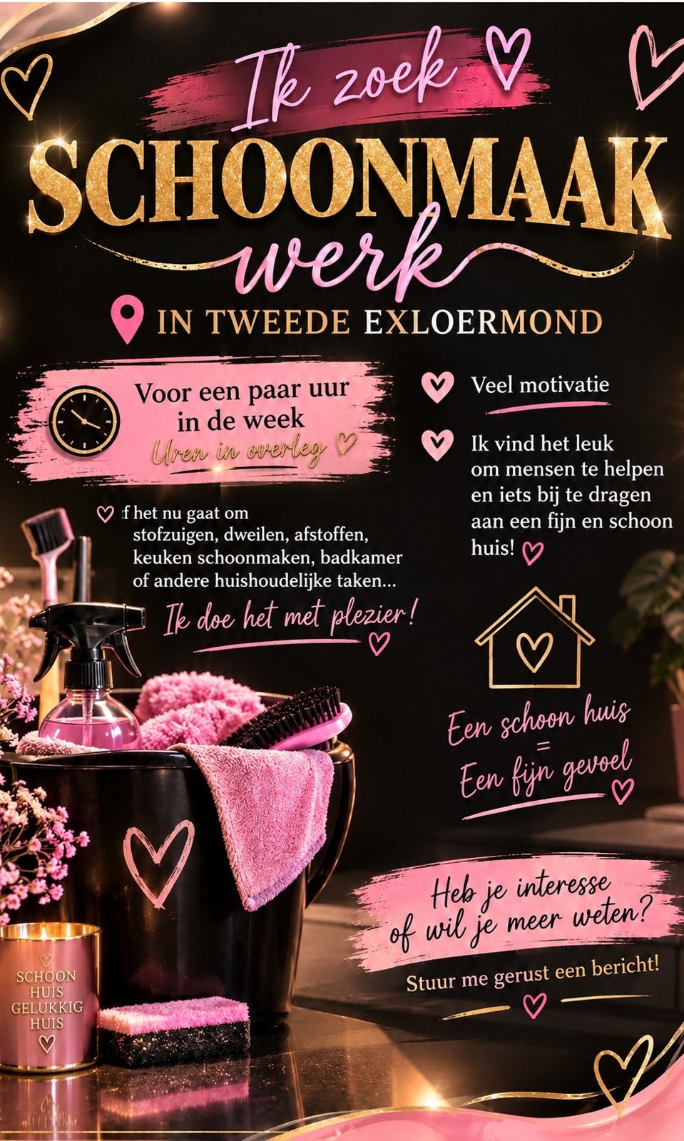 Schoonmaakster, Vacatures, Overige niveaus, Overige vormen
