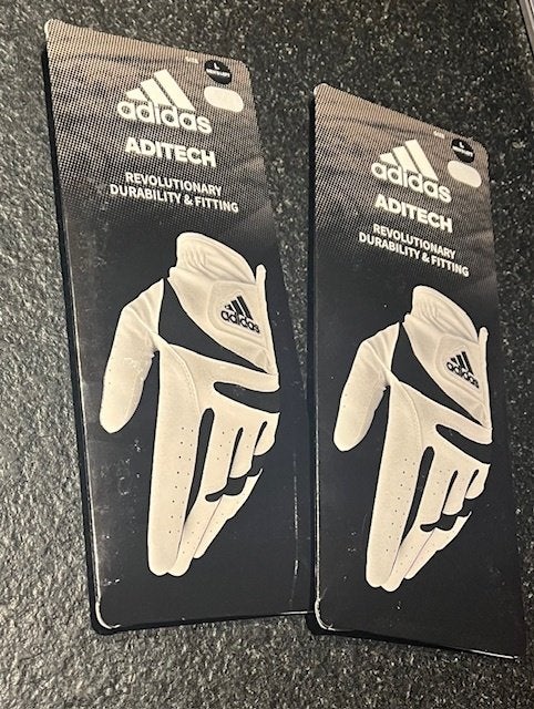 2 x adidas aditech golf glove golfhandschoen, Sport en Fitness, Golf, Ophalen of Verzenden, Nieuw, Kleding
