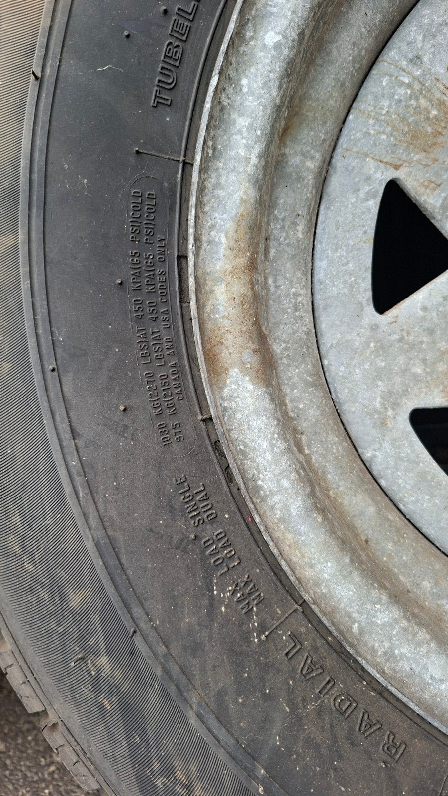 4 stuks trailer banden met velg, Ophalen, Zomerbanden, Band(en)
