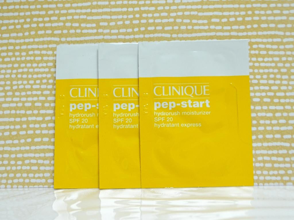 Clinique Pep Start Moisturizer SPF20 (3 proefjes), Ophalen of Verzenden, Nieuw, Gehele gezicht, Verzorging