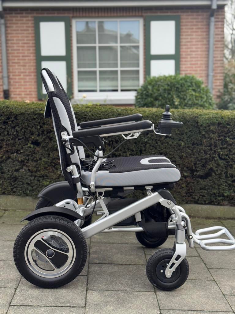 Opvouwbare Plooibare elektrische rolstoel nieuwstaat, Ophalen of Verzenden, Inklapbaar, Zo goed als nieuw, Elektrische rolstoel
