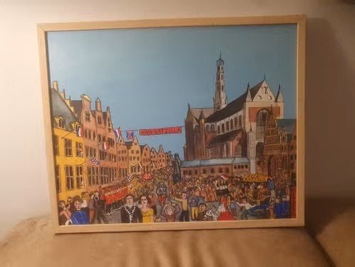Intocht van Katzilla de Kater  Haarlem Hans Duivenvoorden., Antiek en Kunst, Ophalen