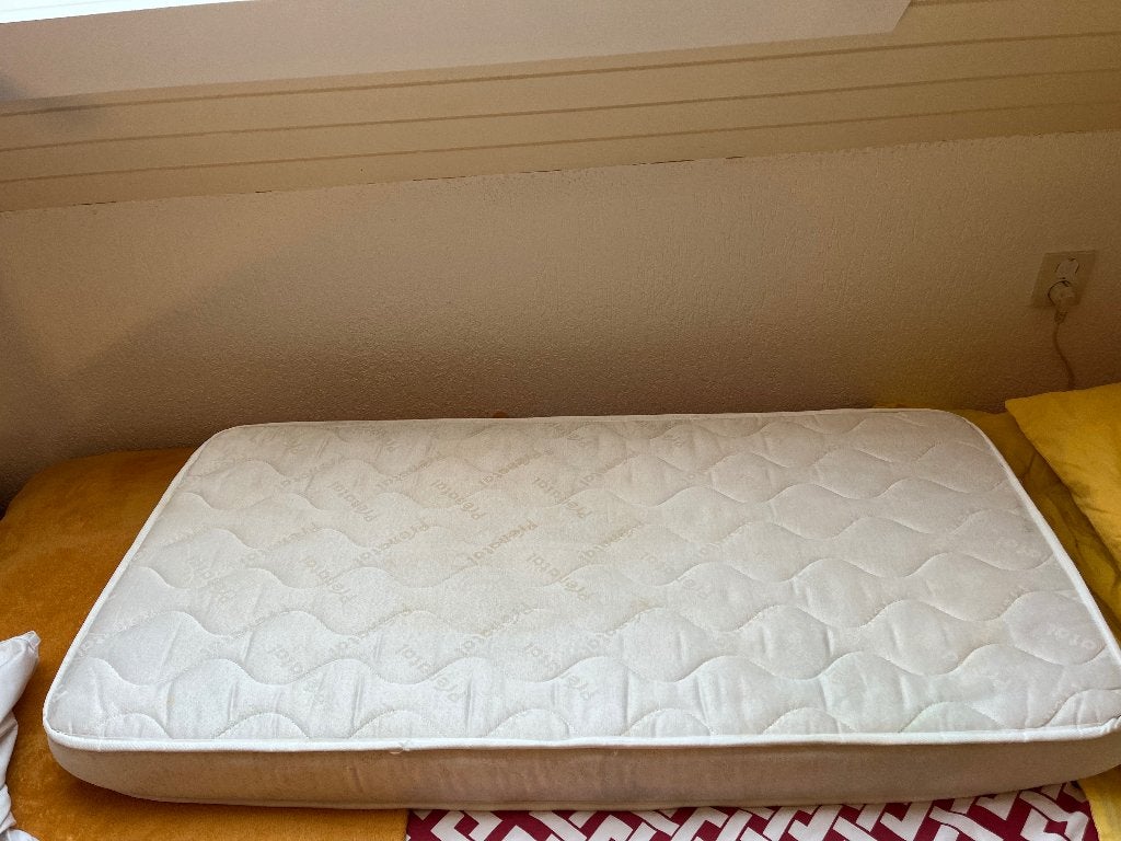 Babymatras Prenatal 60x120 voor ledikantje, Ophalen, Gebruikt, Jongetje of Meisje, Wit