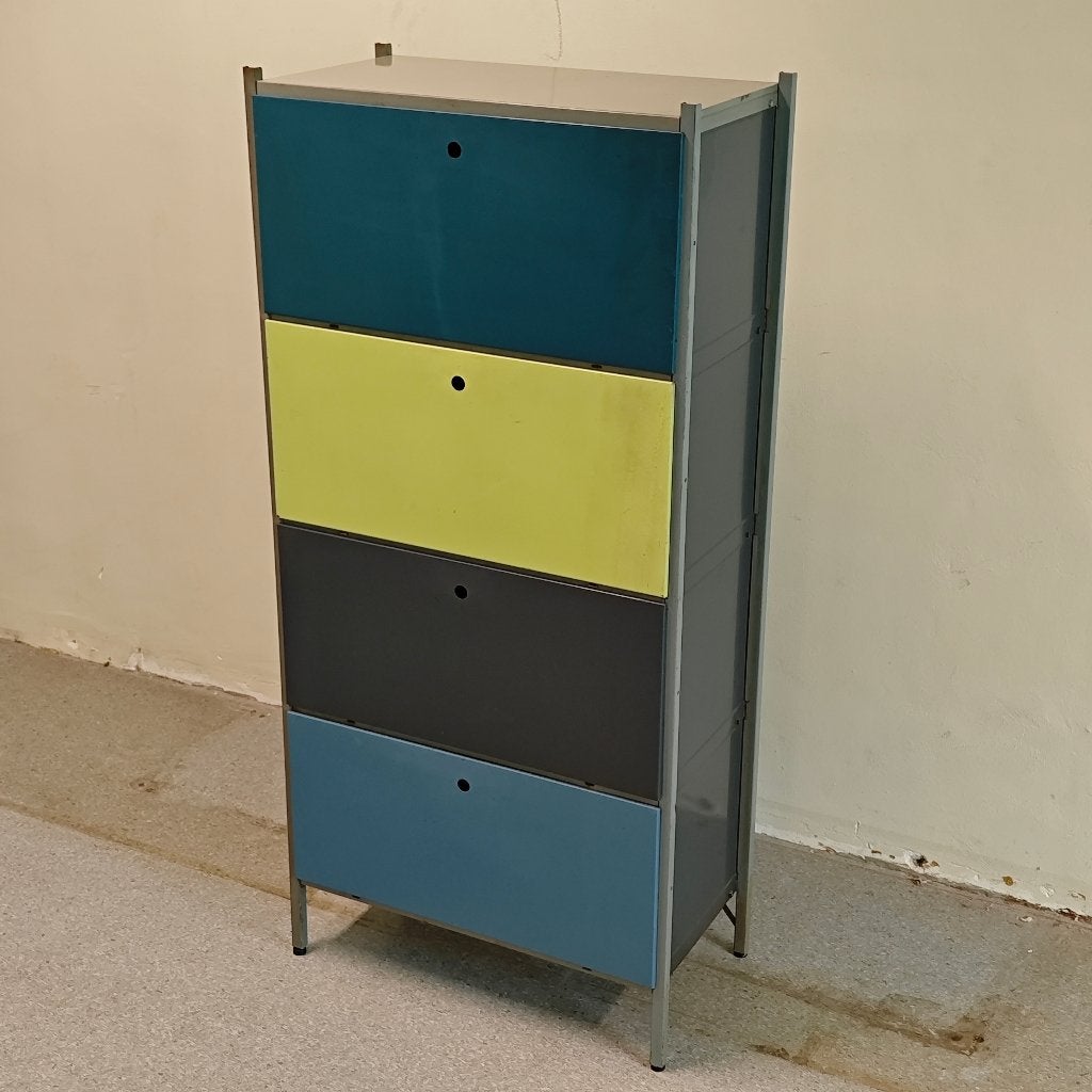 Vintage Gispen Wim Rietveld 663 kast, Huis en Inrichting, Kasten | Wandmeubels, Gebruikt, 100 tot 150 cm, Minder dan 150 cm, 25 tot 50 cm