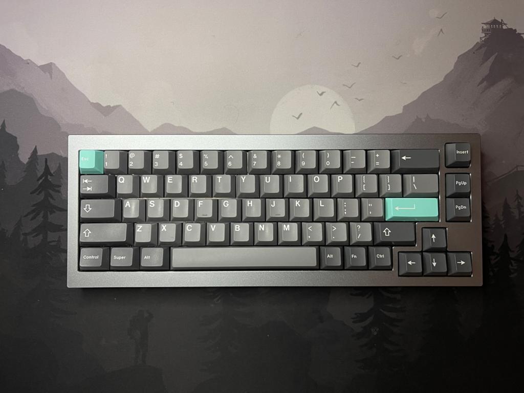 Custom Keychron Q2 Grey | GMK Modo 2 | Lubed & Modded, Ophalen of Verzenden, Zo goed als nieuw, Qwerty, Gaming toetsenbord