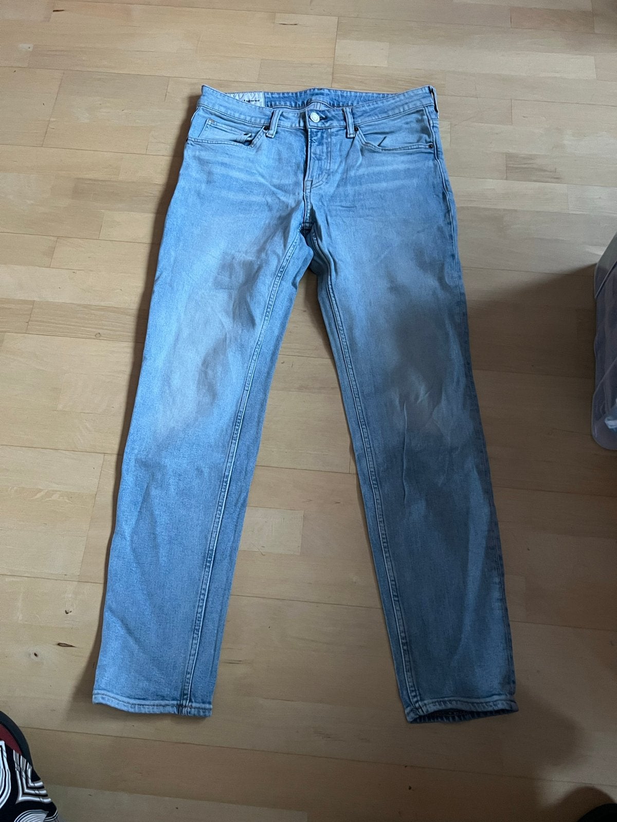H&M Regular Tapered Jeans - Maat W34/L32, Ophalen of Verzenden, Gedragen, Blauw, W33 - W34 (confectie 48/50)
