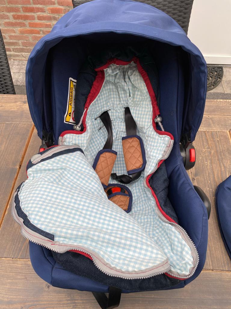 Maxi-Cosi autostoel met voetenzak en verkleiner, Ophalen, Zijbescherming, 0 t/m 13 kg, Maxi-Cosi
