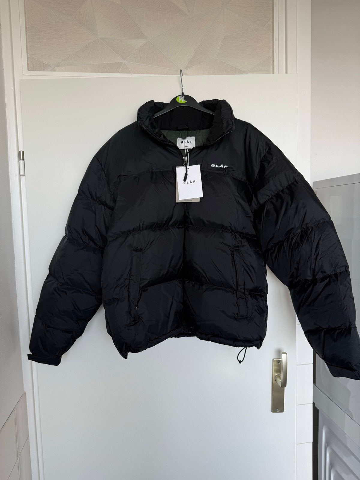 Olaf Puffer Jas Zwart - Nieuw met prijskaartje, Kleding | Heren, Jassen | Winter, Ophalen, Nieuw, Maat 48/50 (M), Zwart