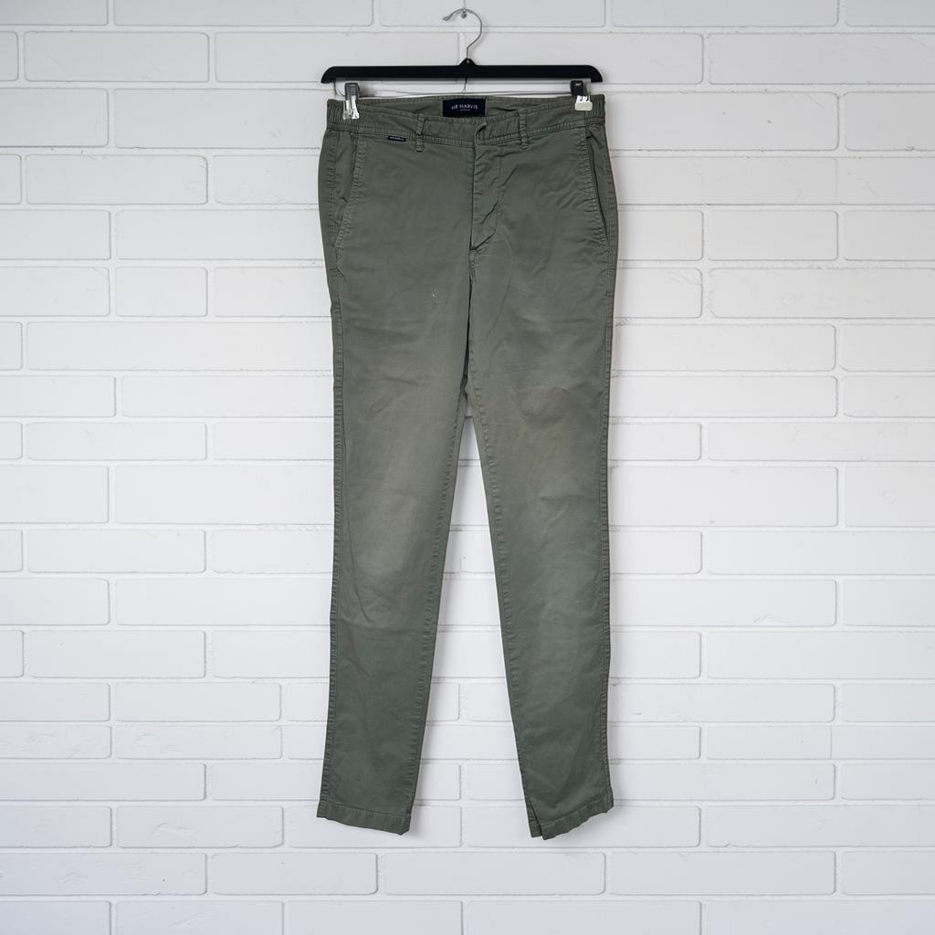 Mr Marvis Broek Maat W30 L34 Khaki Groen The Defenders Chino, Overige kleuren, Mm, Mm, Mm