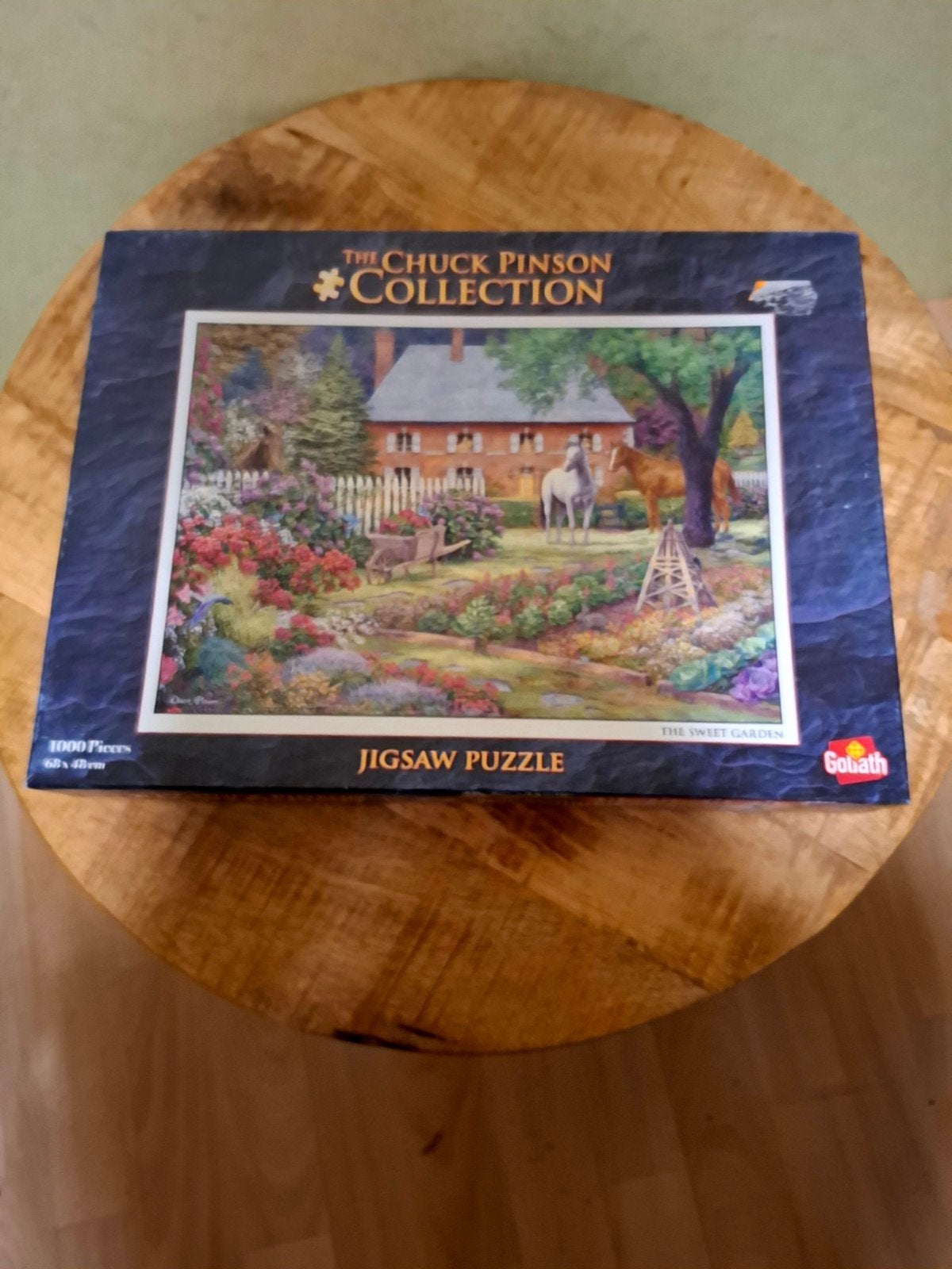 Goliath Puzzel The Sweet Garden Chuck Pinson Collectie, Ophalen of Verzenden, 500 t/m 1500 stukjes, Gebruikt, Legpuzzel