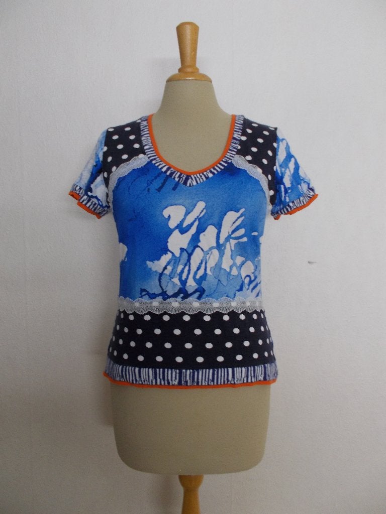 Mooie print top van Olivier Philips! M, Kleding | Dames, Maat 38/40 (M), Nieuw, Korte mouw, Verzenden