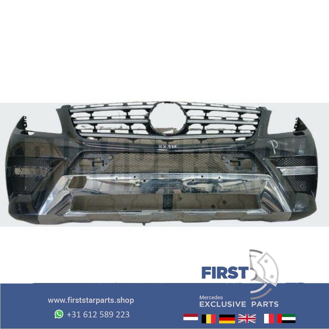 W166 ML AMG Voorbumper Mercedes M KLASSE 2011-2015 BUMPER ZW, Gebruikt, -, Voor, Ophalen of Verzenden