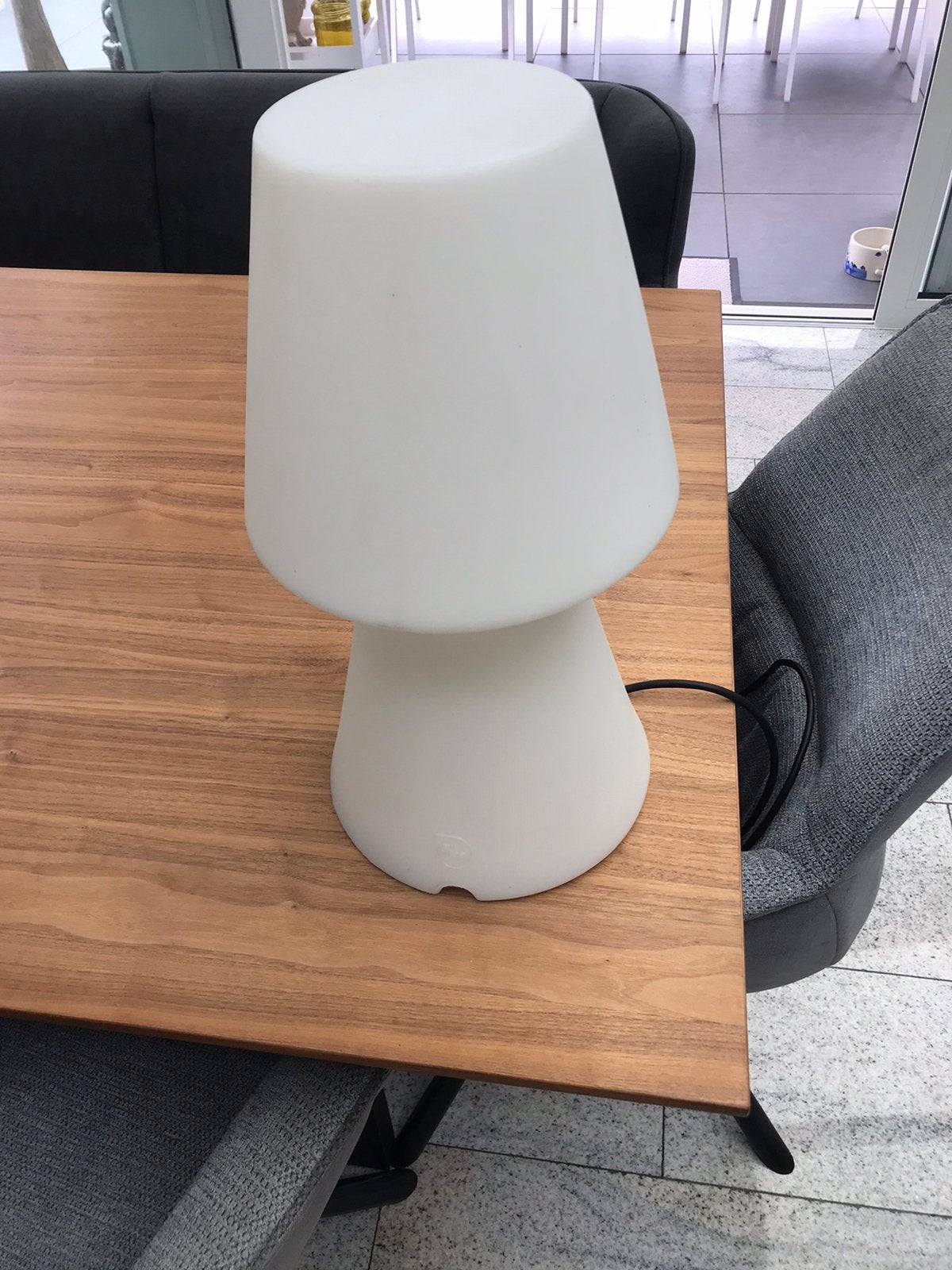 New Garden design lamp wit kunststof zeer mooi, Ophalen, Kunststof, Wit, Zo goed als nieuw