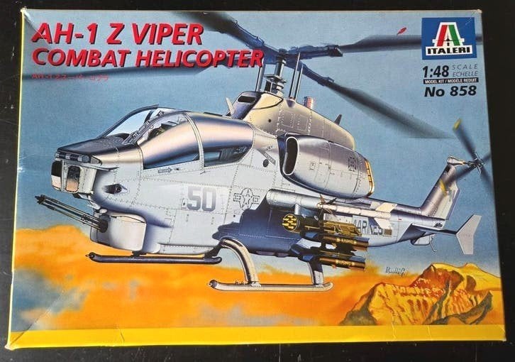 Italeri AH-1Z Viper Combat Helicopter 1:48, Hobby en Vrije tijd, Modelbouw | Vliegtuigen en Helikopters, Italeri, Ophalen of Verzenden
