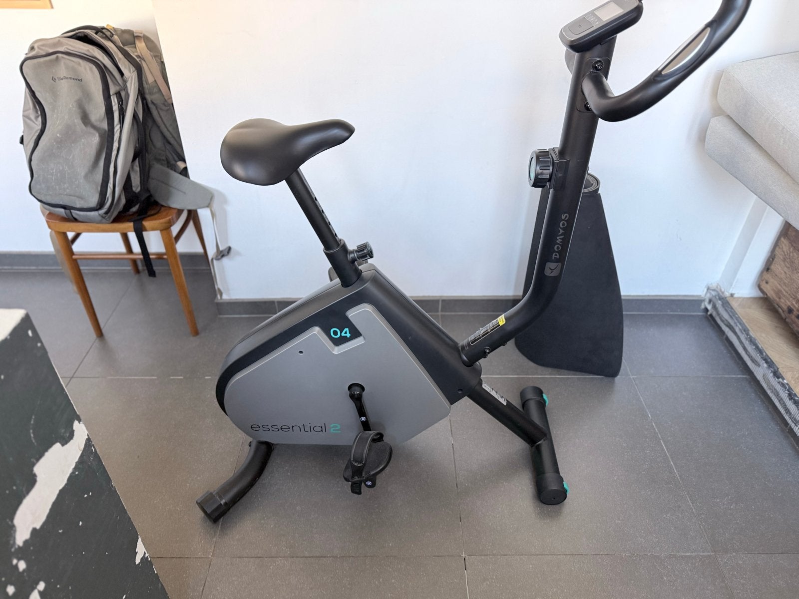 Hometrainer Domyos Essential 2 - Zo goed als nieuw, Ophalen of Verzenden, Zo goed als nieuw, Metaal, Benen