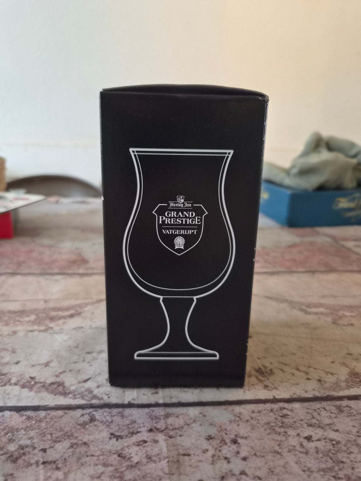 Hertog Jan Grand Prestige Vatgerijpt Bierglas, Antiek en Kunst, Ophalen of Verzenden