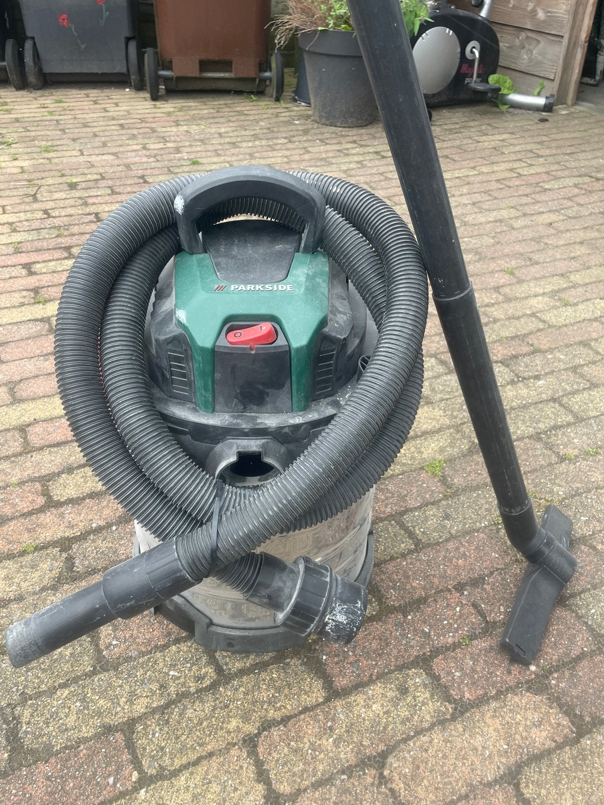 Parkside PWD 20 B2 Nat- en Droogzuiger 1300W, Witgoed en Apparatuur, Gebruikt, Ophalen of Verzenden, Industriële stofzuiger, Reservoir
