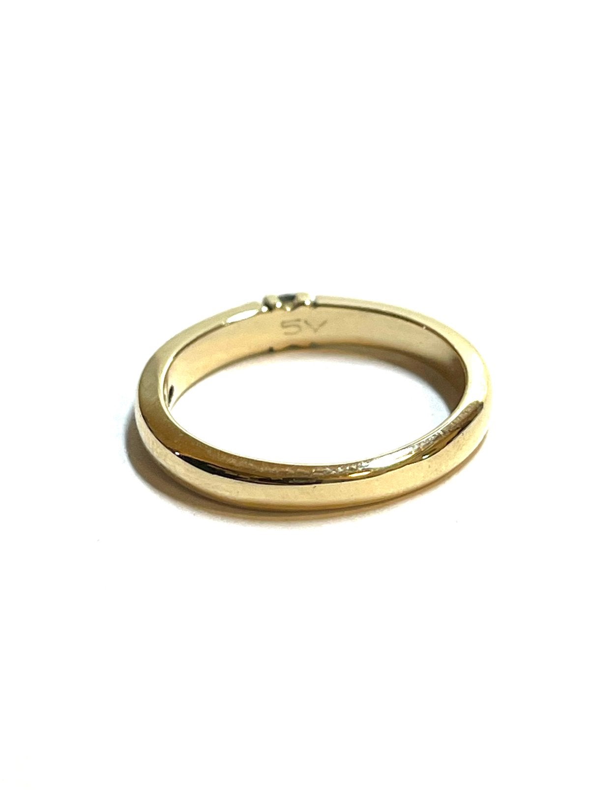 14k gouden ring met een diamant, -, -, Ophalen of Verzenden, Dame