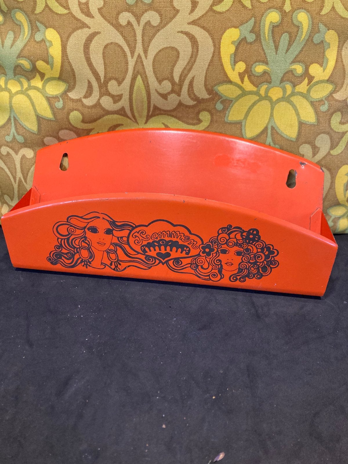 Vintage oranje kammenbakje (190226), Ophalen of Verzenden