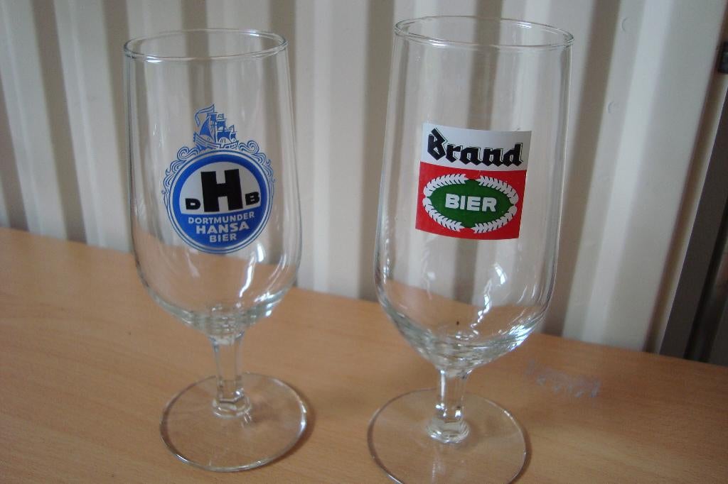 Brand en Dortmunder Hansa bier prijs per stuk, Verzamelen, Ophalen of Verzenden, Zo goed als nieuw, Glas of Glazen, Brand