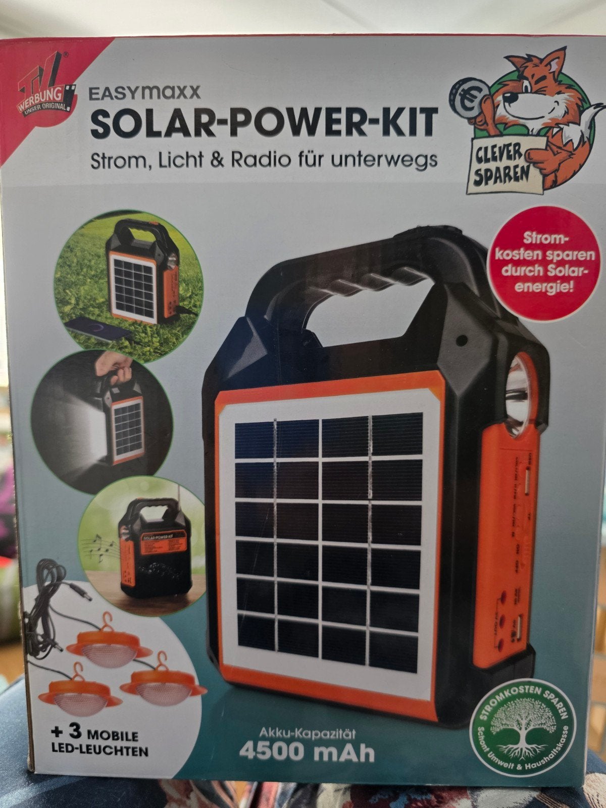 EASYMAXX Solar PowerKit - Stroom, Licht & Radio voor onderwe, Caravans en Kamperen, Ophalen, Nieuw