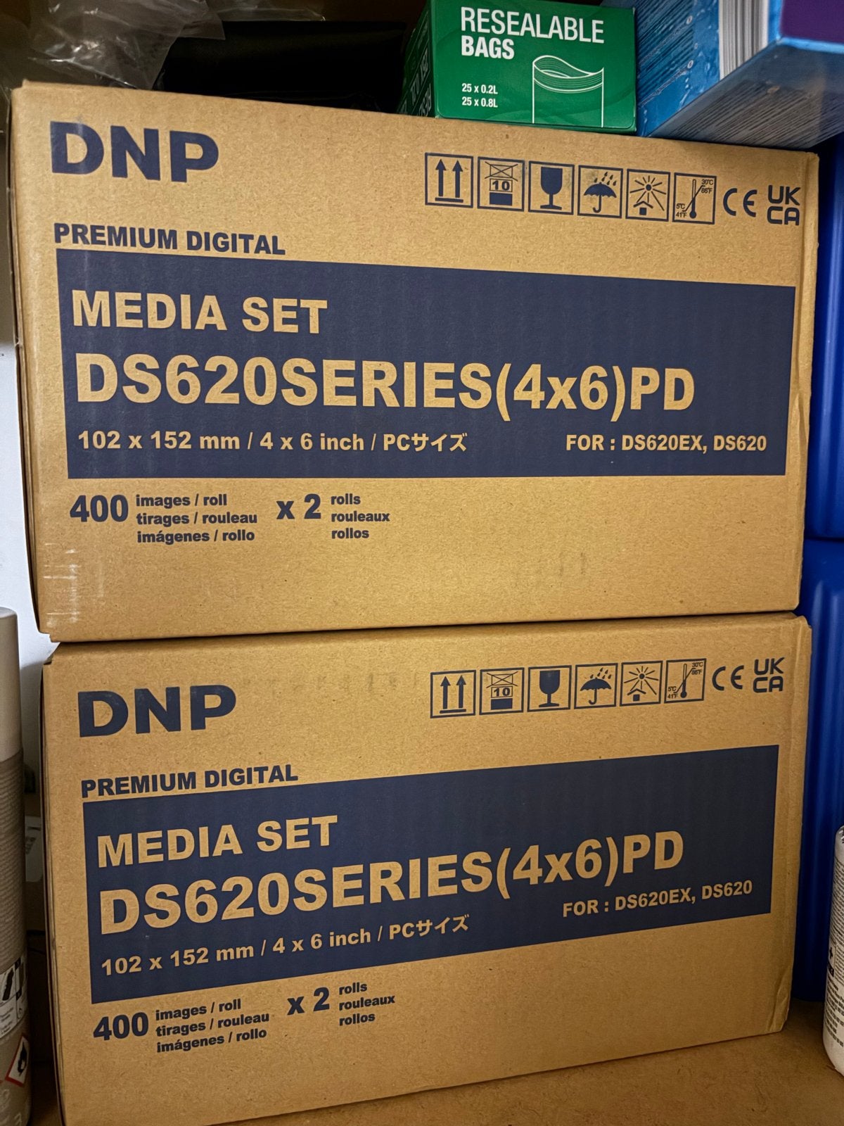 DNP DS620 Media Set 2x 800 prints (10x15 cm), Audio, Tv en Foto, Nieuw, Glanzend, Ophalen of Verzenden, DNP