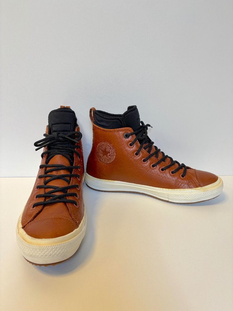 CONVERSE ALL STAR Chud Taylor Bruin leer sneakers MAAT 42,5, Bruin, Ophalen of Verzenden, Converse All Star, Sneakers of Gympen