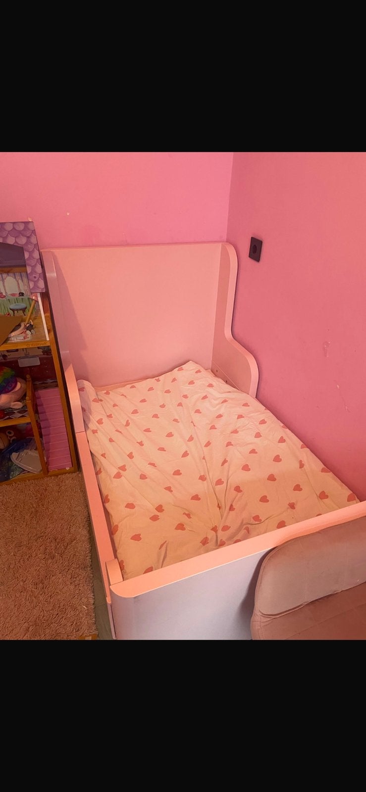 Meegroeibed ikea brimnes 80x200, Ophalen, Zo goed als nieuw, 70 tot 85 cm, Lattenbodem