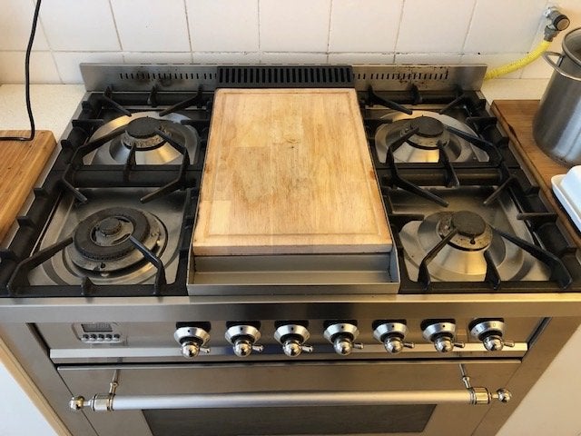 Boretti Fornuis met Gas Kookplaat en Oven, Ophalen, Gebruikt, 60 cm of meer, Grill