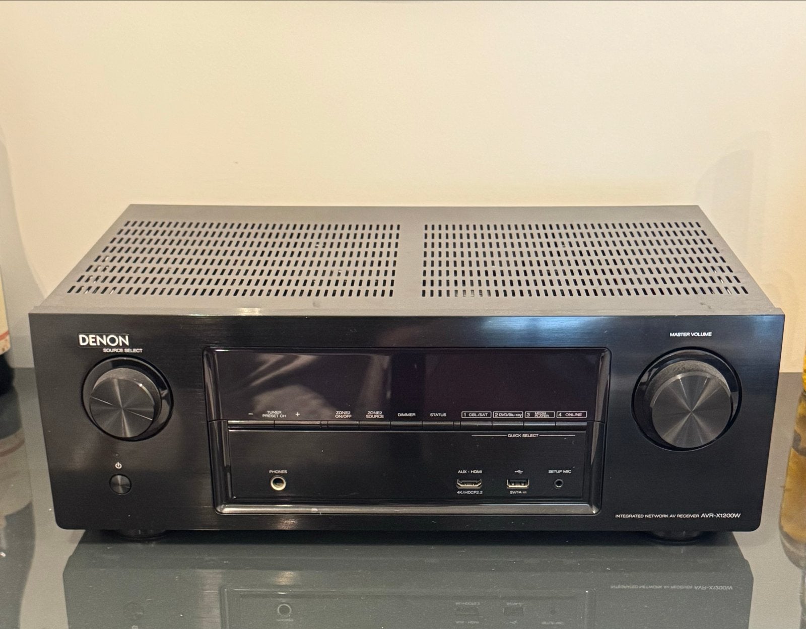 Denon AVR-X1200W 7.2-kanaals 4K Ultra HD AV-receiver, Ophalen, Denon, 120 watt of meer, Gebruikt