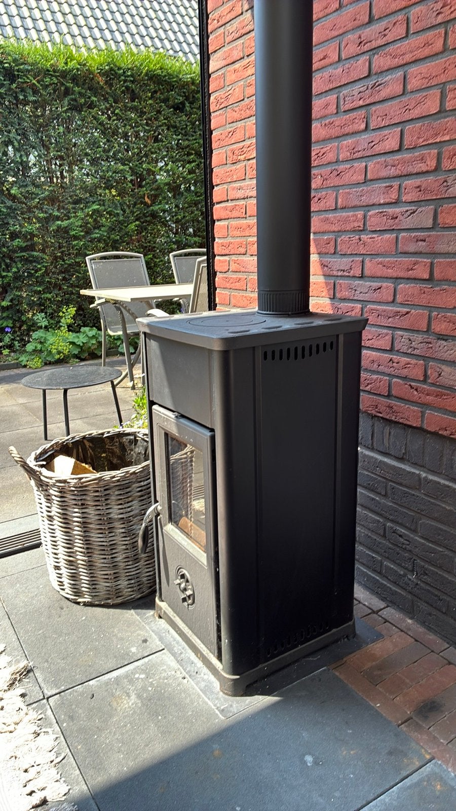 La Nordica Extraflame Tea Houtkachel 6,6 kW, Ophalen, Houtkachel, Zo goed als nieuw, Vrijstaand