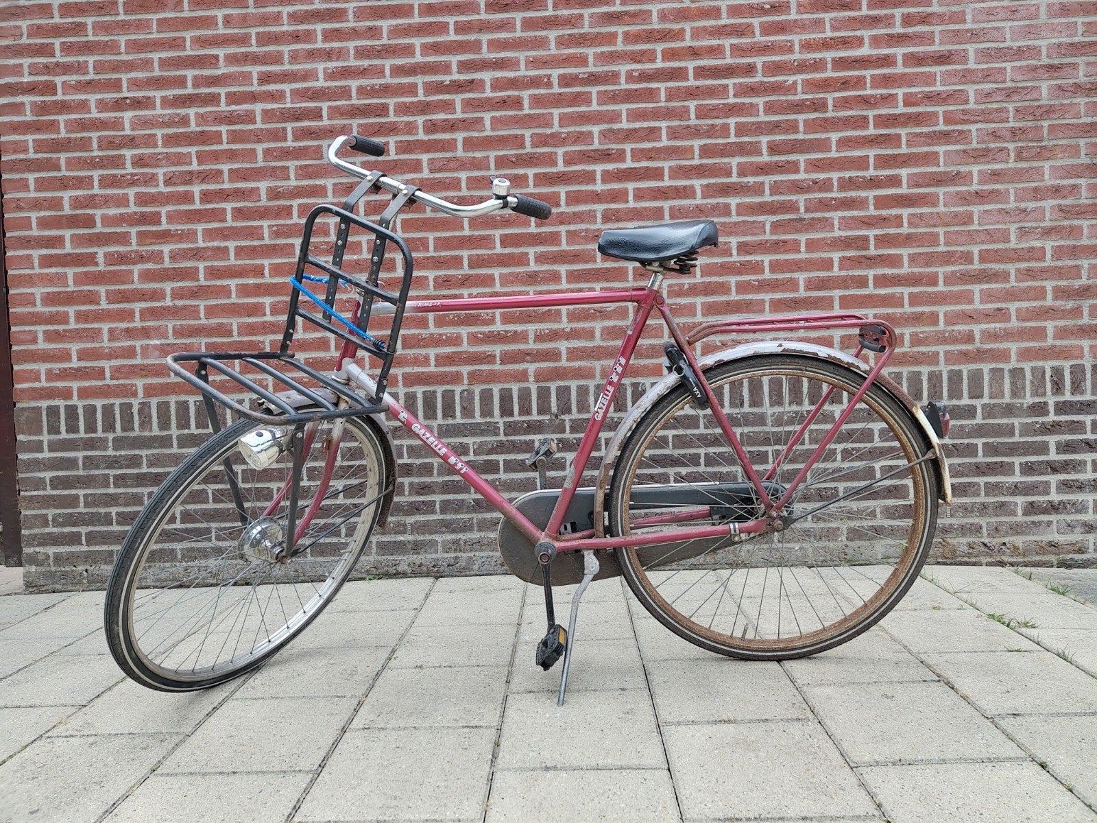 Degelijke Gazelle Primeur herenfiets, Ophalen, Terugtraprem, Gebruikt, 57 tot 61 cm