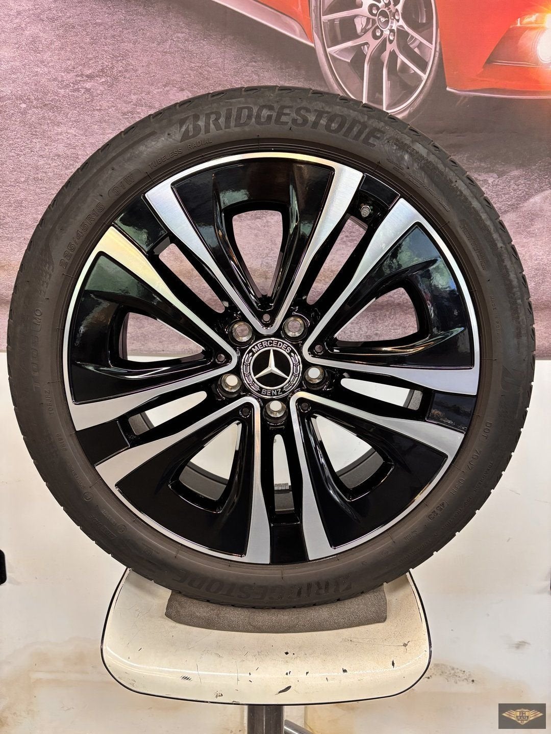 18 inch 5x112 Origineel Mercedes CLA Velgen + Bridgestone Ba, Auto-onderdelen, Banden en Velgen, Ophalen, 18 inch, Gebruikt, -