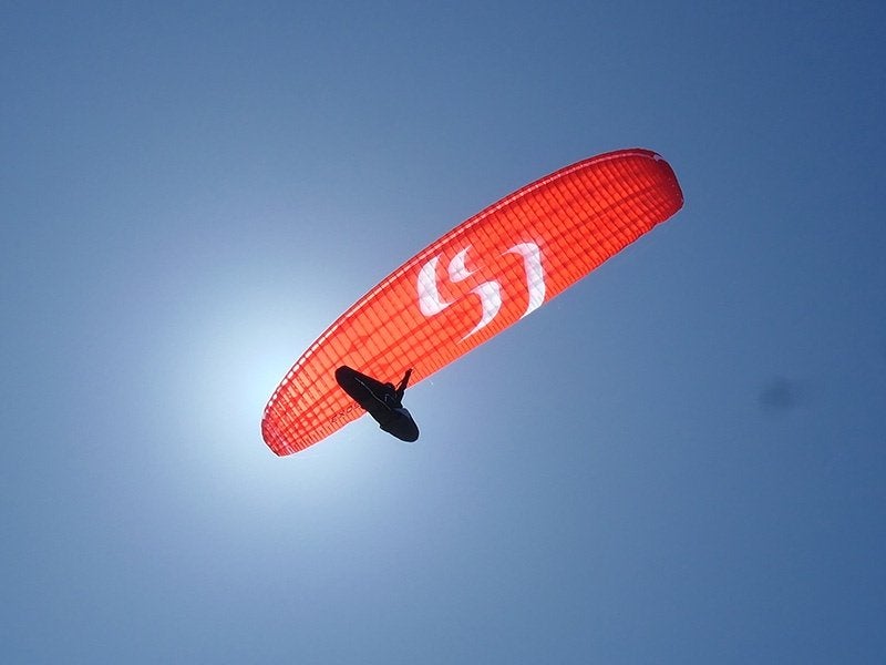 Sky Paragliders EXOS 2 M (75-95 KG), Sport en Fitness, Zweefvliegen en Paragliding, Ophalen of Verzenden, Zo goed als nieuw, Scherm