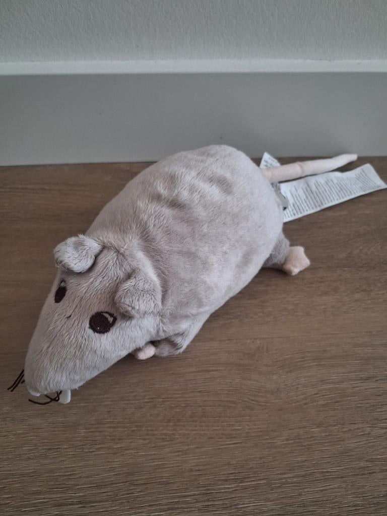 Knuffel Ikea rat Gosig ratta grijs ratje muis L1375, Ophalen of Verzenden, Zo goed als nieuw, Overige typen