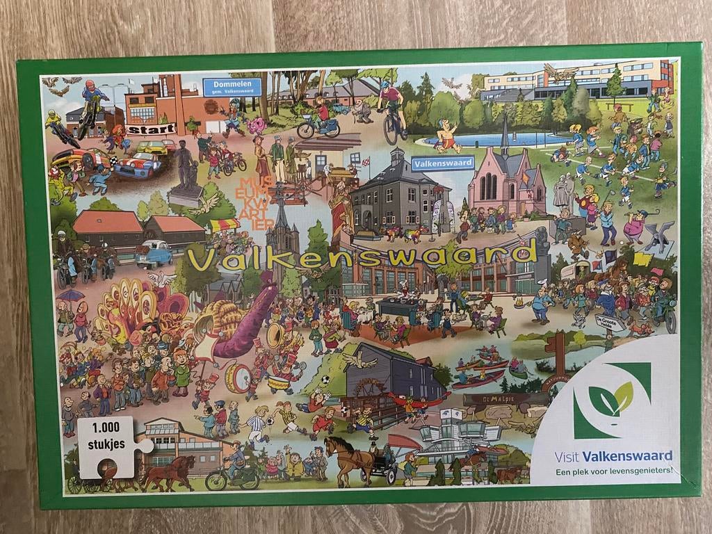 Puzzel Valkenswaard 1000 st, Ophalen, 500 t/m 1500 stukjes, Zo goed als nieuw, Legpuzzel
