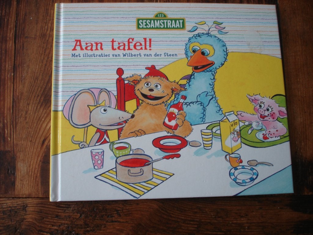 kleuter.07(636) sesamstraat. Aan tafel ! : illustraties van, Ophalen of Verzenden, Zo goed als nieuw, Fictie algemeen