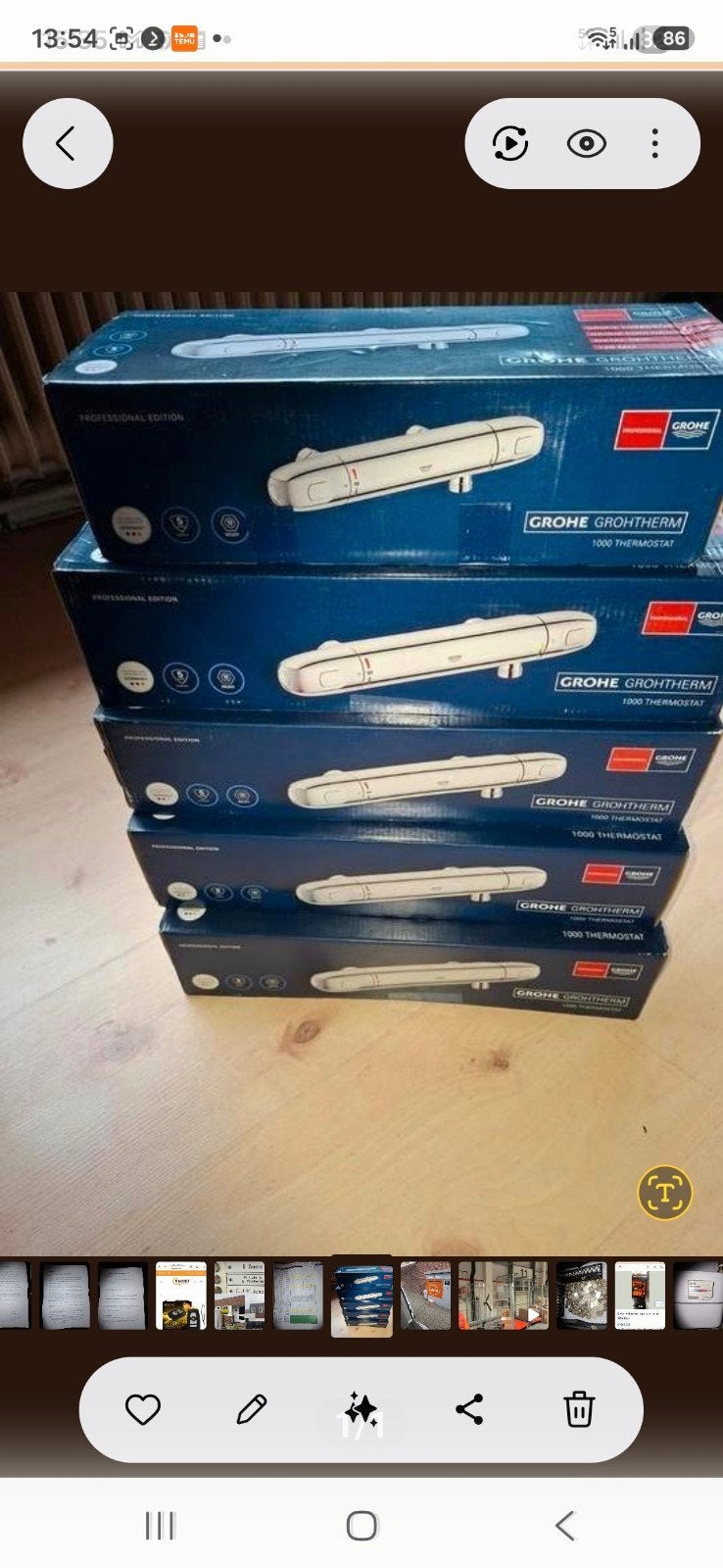 Grohe 1000 douchethermostaatkraan, Ophalen of Verzenden, Nieuw, Douche
