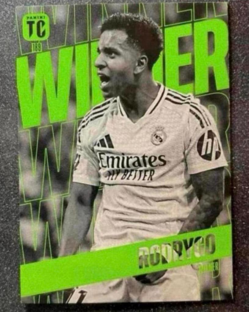 Panini Top Class 2025    WINNER    RODRYGO    REAL MADRID, Verzenden, Zo goed als nieuw, Plaatje