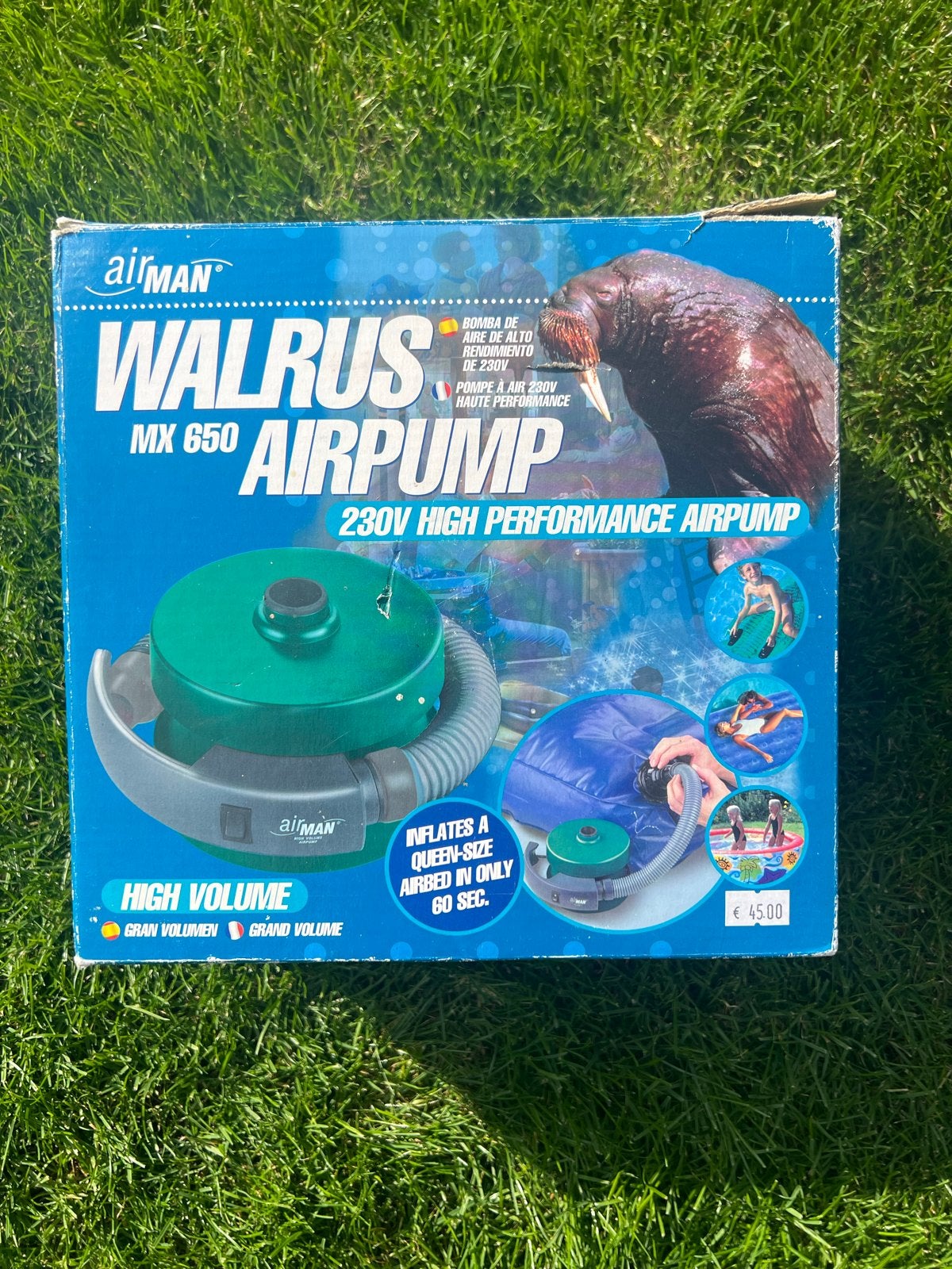 AirMan Walrus MX 650 Luchtpomp - in doos!, Ophalen of Verzenden, Ingebouwde pomp, Nieuw, 2-persoons