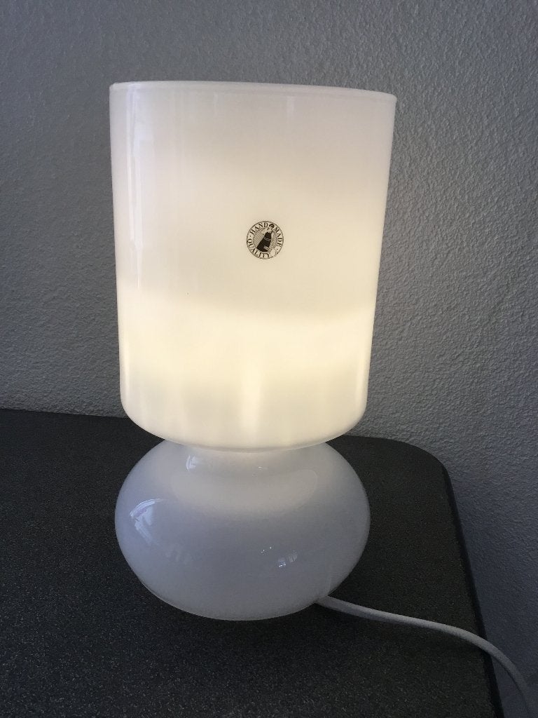 IKEA Lykta tafellamp wit, Gebruikt, Wit, Ophalen of Verzenden, Glas