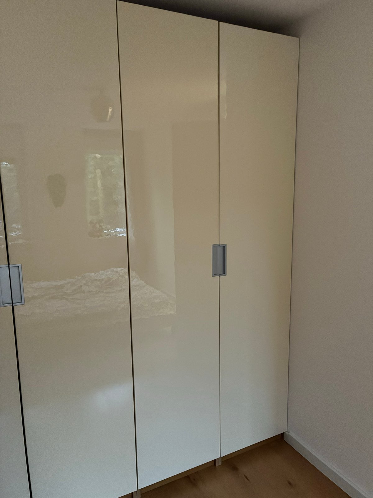 Ikea hoogglans kastdeuren, 2x, creme, past op pax, Ophalen, Overige materialen, 200 cm of meer, 50 tot 100 cm