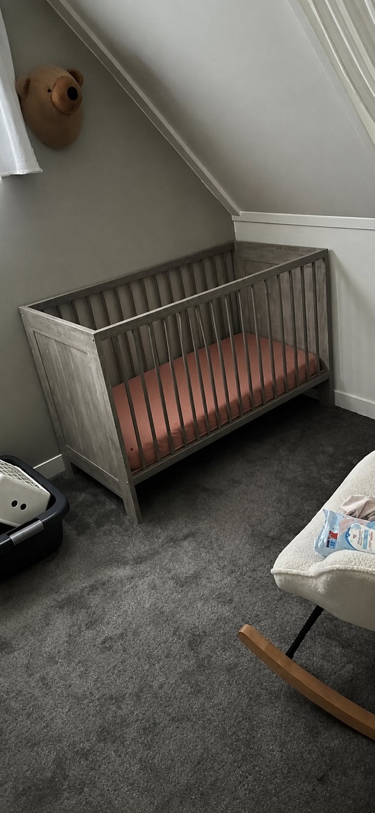 Ledikant incl matras, Kinderen en Baby's, Ophalen, Zo goed als nieuw, Jongetje of Meisje