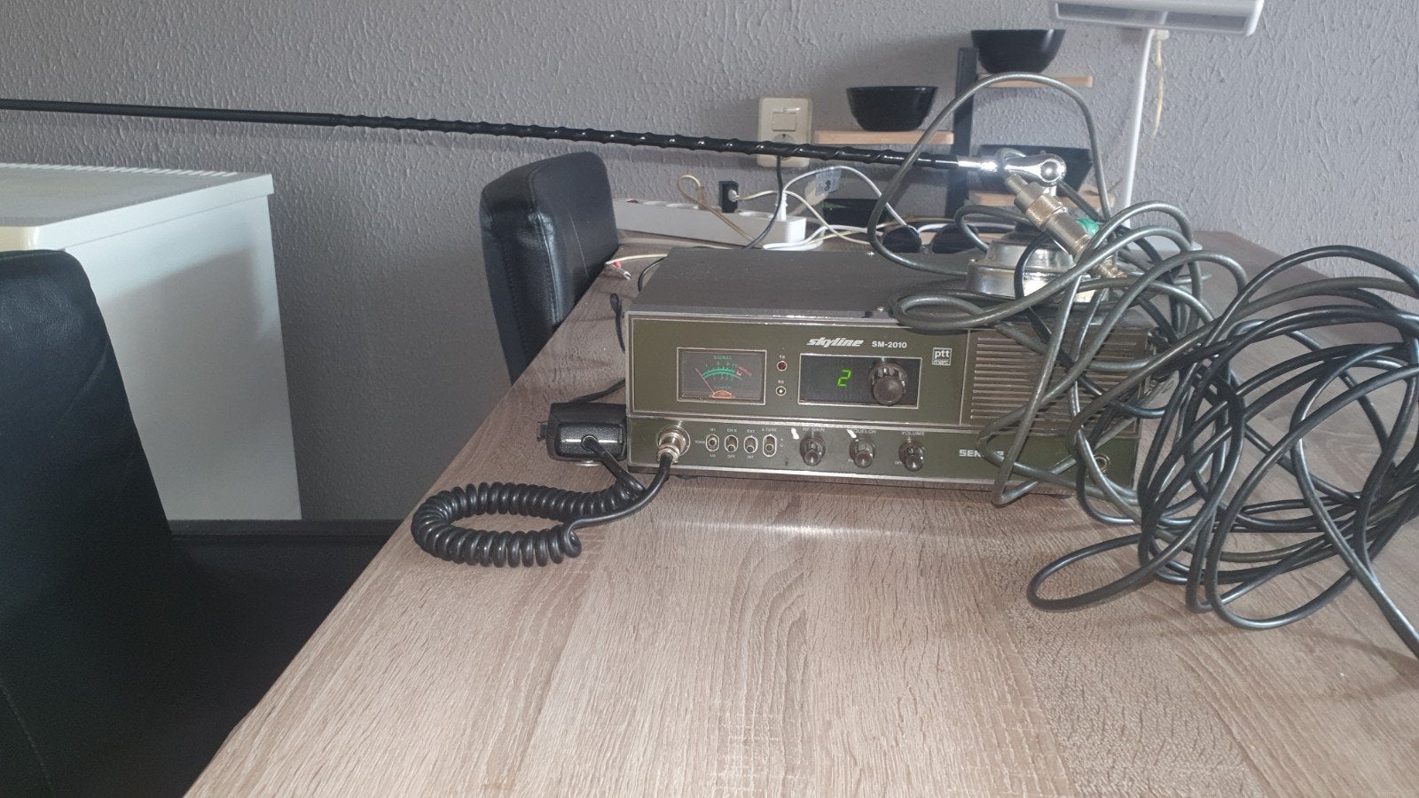 Skyline SM-2010 CB-radio met losse mast, Ophalen, Gebruikt, Zender en Ontvanger