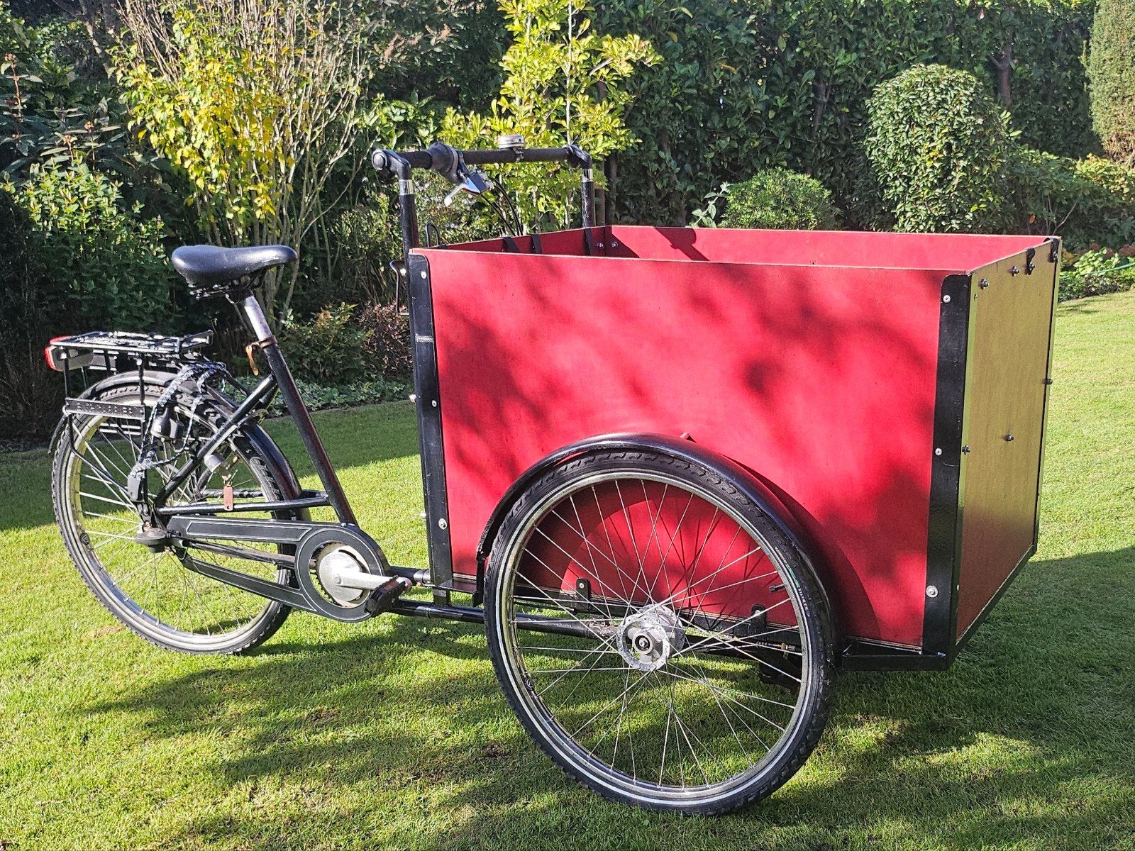 Christiania bakfiets met terugtraprem en handrem, Gebruikt, Ophalen, Overige merken, 4 kinderen of meer